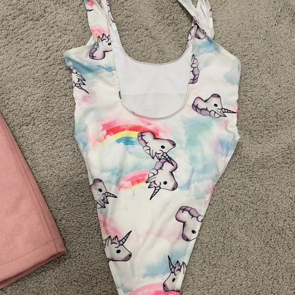 Unicorn Emoji Swimsuit - Picture 2 of 2